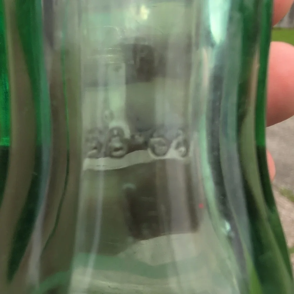 Vtg Coca-Cola Fort Payne Alabama Green Hobbleskirt Coke Bottle VG+